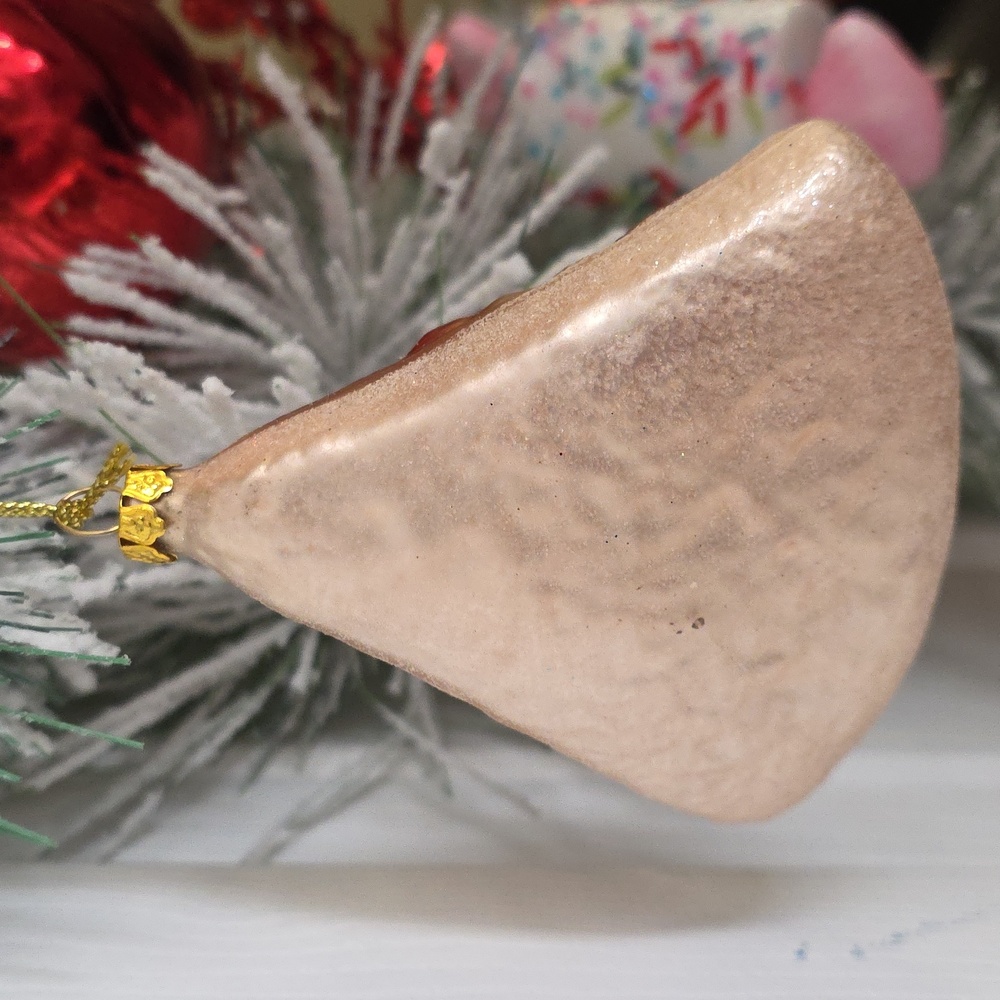 Robert Stanley Pizza Slice Glass Ornament EUC - Picture 2 of 2